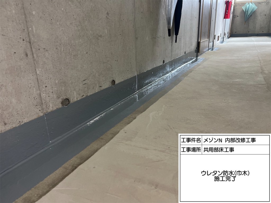 練馬区 メゾンN 内部改修工事 巾木 施工完了
