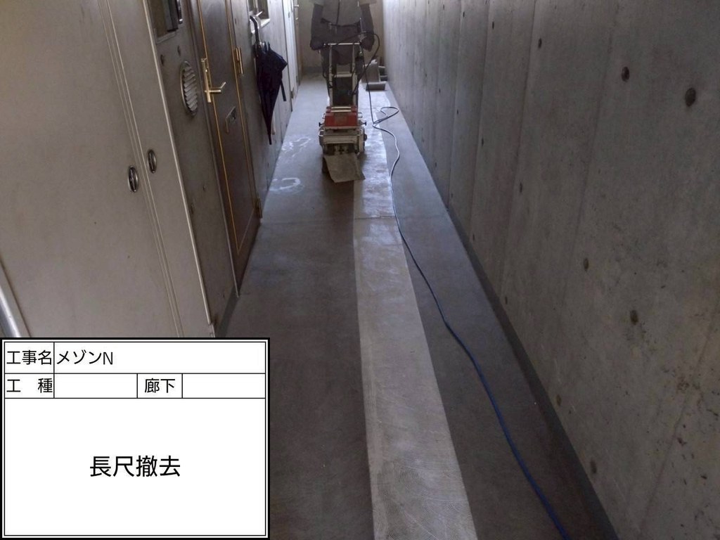 練馬区 メゾンN 内部改修工事 既存シート撤去
