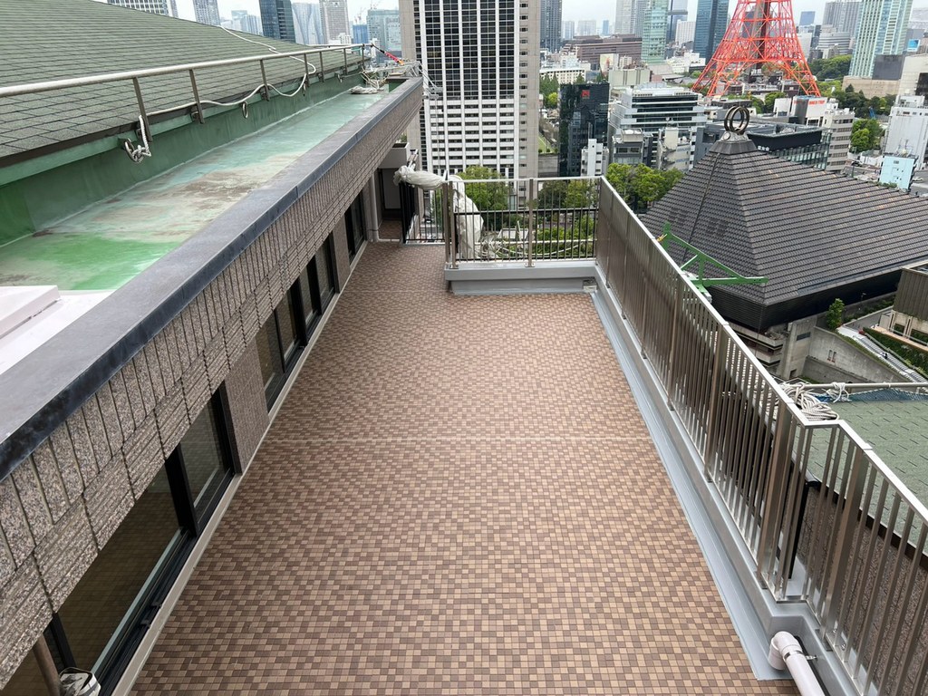 港区 Rビル バルコニー防水改修工事 施工完了